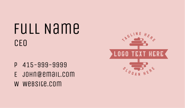 Dumbbell Masculine Wordmark Business Card Design Image Preview