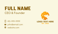 Cheddar Mouse Silhouette Business Card Image Preview