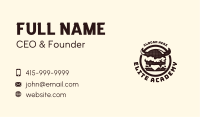 Rustic Monster Burger Badge Business Card Image Preview