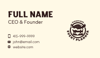 Rustic Monster Burger Badge Business Card Image Preview