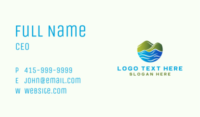 Island Hill Landscape Business Card Image Preview