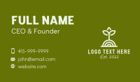 Garden Seedling Plant  Business Card Image Preview