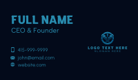 Plumbing Wrench Faucet Business Card Design