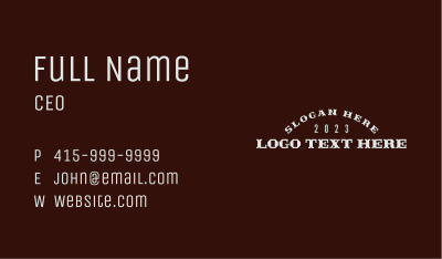 Generic Hipster Business Business Card Image Preview