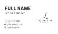 Fashion Boutique Lettermark Business Card Image Preview