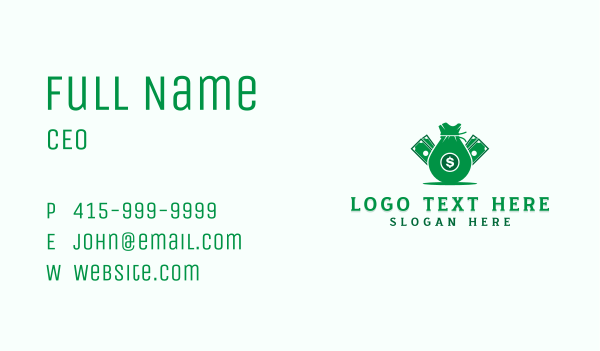 Money Financial Savings Business Card Design Image Preview