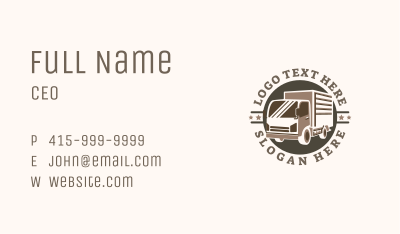 Delivery Truck Star Business Card Image Preview