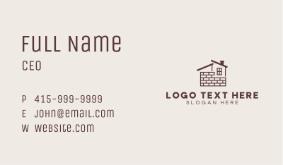 Brick House Property Business Card Image Preview