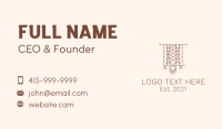 Ethnic Tapestry Curtain Business Card Image Preview