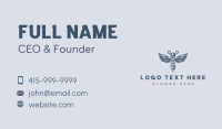 Wing Barbershop Grooming Business Card Preview