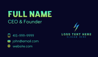 Electrical Lightning Charge Business Card Design