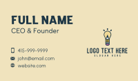 Light Bulb Idea Pencil Business Card Image Preview