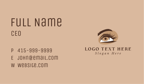 Eyelash Perm Cosmetics Business Card Design Image Preview