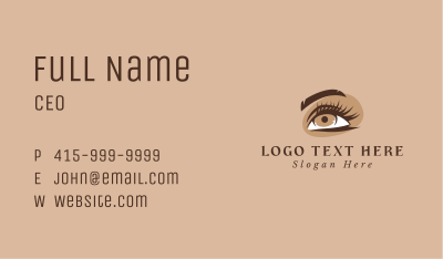Eyelash Perm Cosmetics Business Card Image Preview