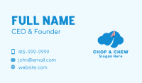 Paper Plane Cloud Business Card Image Preview