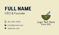Vegan Salad Bowl Business Card Design