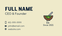 Vegan Salad Bowl Business Card Image Preview