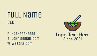 Vegan Salad Bowl Business Card Image Preview