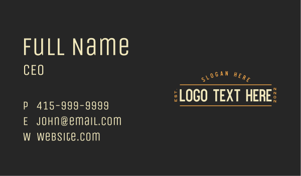 Retro Hipster Business Business Card Design Image Preview