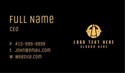 Gold Business Badge  Business Card Image Preview