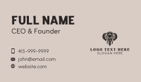 Elephant Safari Zoo Business Card Image Preview