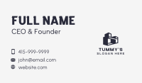 Black Warehouse Building Business Card Image Preview