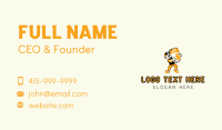 Cartoon Mascot Coffee Man Barista Business Card Preview