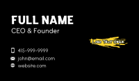 Spray Paint Wordmark Business Card Design