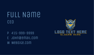 Cyber Robot Gaming Business Card Image Preview