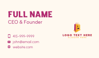 Happy Shopping Bag Mall Business Card Design