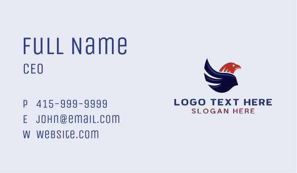 Eagle Bird Wings Business Card Design Image Preview