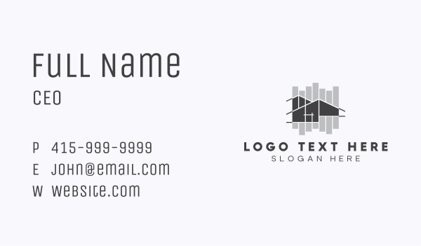 Residential House Planning Business Card Design Image Preview
