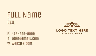 House Roofing Maintenance Business Card Image Preview