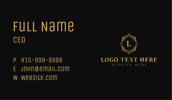 Regal Luxury Shield Business Card Design Image Preview