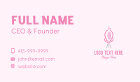 Pink Rocket Pig Business Card Image Preview