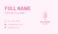 Pink Rocket Pig Business Card Image Preview