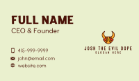 Multicolor Bull Mosaic Business Card Image Preview