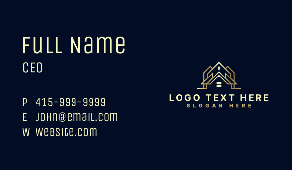 Residential House Builder Business Card Design Image Preview