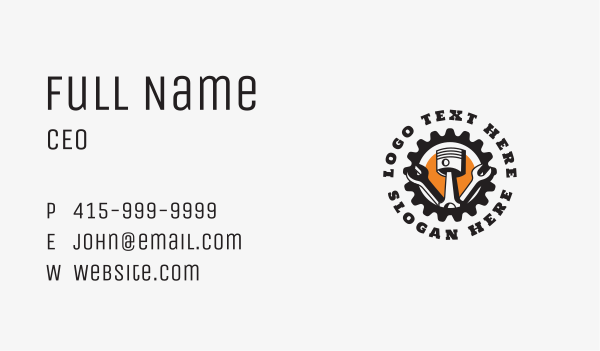 Mechanic Auto Repair Business Card Design Image Preview