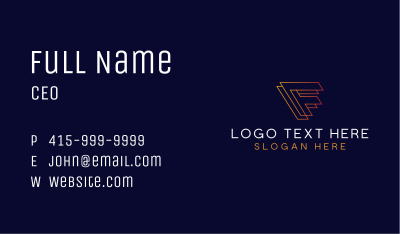 Express Courier Logistics Business Card Image Preview