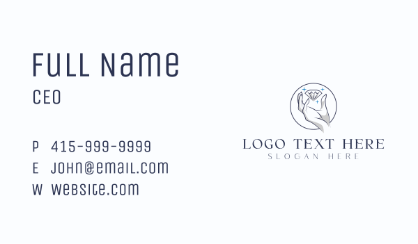 Luxury Diamond Jeweller Business Card Design Image Preview