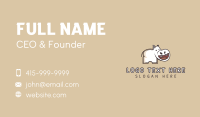 Hippopotamus Toast Bread Mascot Business Card Image Preview