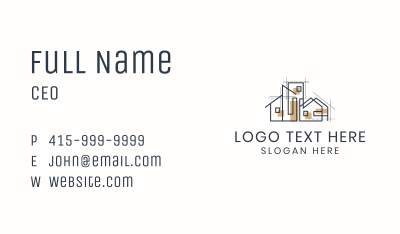 House Building Structure Business Card Image Preview