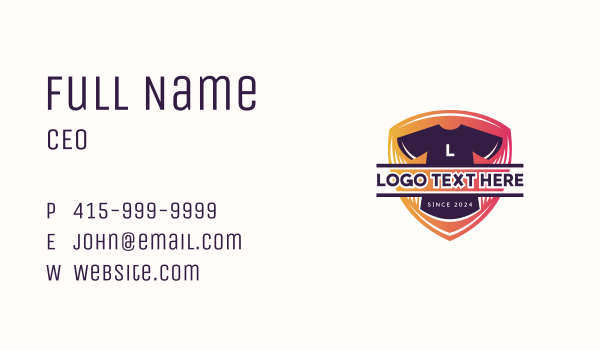 Tee Clothing Fashion Business Card Design Image Preview