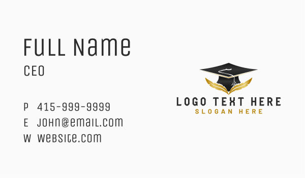 Graduate Education Learning Business Card Design Image Preview