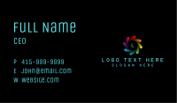 Rainbow Spiral Motion  Business Card Image Preview