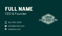 Green Mountain Scenery Business Card Design