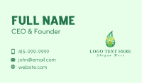 Green Human Leaf Business Card Image Preview