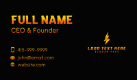 Lightning  Thunder Power Business Card Image Preview