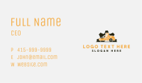 Construction Road Roller Gear Business Card Image Preview